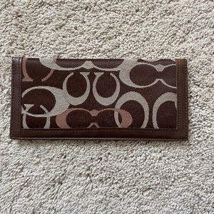 Coach checkbook cover